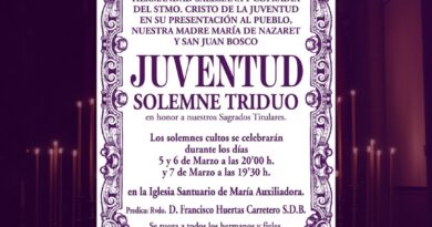 SOLEMNE TRIDUO y XXXV PREGÓN DE HERMANDAD